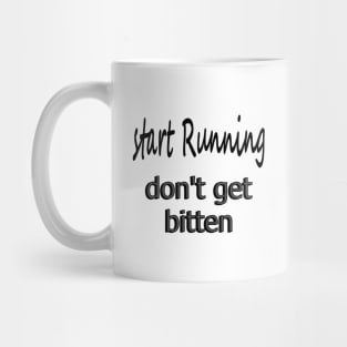 Run (in black) Mug